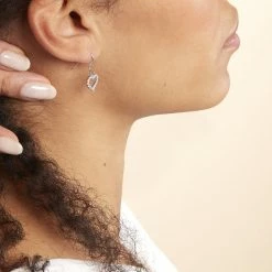 Histoire D'Or Boucles D'oreilles Pendantes Nermin Argent Blanc Oxyde De Zirconium 8 Histoire D'Or Boucles D'oreilles Pendantes Nermin Argent Blanc Oxyde De Zirconium -Colliers Fantaisie Soldes FAOFBZW990 model0