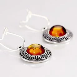 Histoire D'Or Boucles D'oreilles Argent Blanc Vieilli Adar Ambre 7 Histoire D'Or Boucles D'oreilles Argent Blanc Vieilli Adar Ambre -Colliers Fantaisie Soldes FAOFGIY001 view2