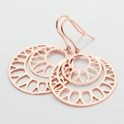 Histoire D'Or Boucles D'oreilles Pendantes Slorane Argent Rose -Colliers Fantaisie Soldes FAOFRW0120 view2