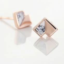 Histoire D'Or Boucles D'oreilles Puces Rossana Argent Rose Pierre De Synthese 6 Histoire D'Or Boucles D'oreilles Puces Rossana Argent Rose Pierre De Synthese -Colliers Fantaisie Soldes FAOFRXW009 view2