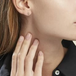 Histoire D'Or Boucles D'oreilles Puces Argent Rose Donella Oxyde De Zirconium -Colliers Fantaisie Soldes FAOFRZW462 model0