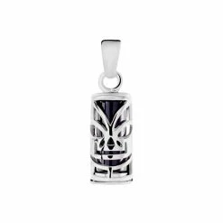 Histoire D'Or Pendentif Tiki Argent Blanc Onyx