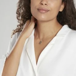 Histoire D'Or Pendentif Tiki Argent Blanc Onyx -Colliers Fantaisie Soldes FAPFBNN002 model0