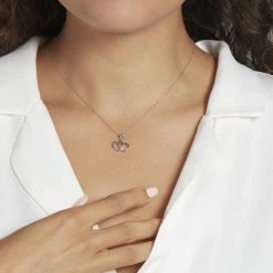 Histoire D'Or Pendentif Lehinaae Argent Blanc -Colliers Fantaisie Soldes FAPFBW0329 model1