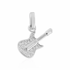 Colliers Fantaisie Soldes 28 Histoire D'Or Pendentif Amelot Argent Blanc Oxyde De Zirconium