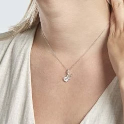 Histoire D'Or Pendentif Amelot Argent Blanc Oxyde De Zirconium -Colliers Fantaisie Soldes FAPFBZW368 model0