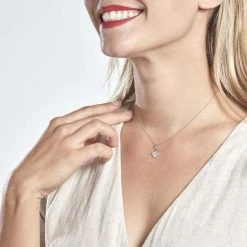 Histoire D'Or Pendentif Amelot Argent Blanc Oxyde De Zirconium -Colliers Fantaisie Soldes FAPFBZW368 model1