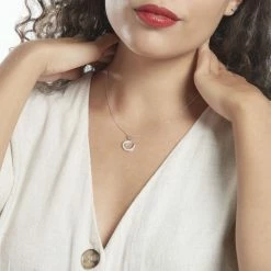 Histoire D'Or Pendentif Amelot Argent Blanc Oxyde De Zirconium -Colliers Fantaisie Soldes FAPFBZW374 model0