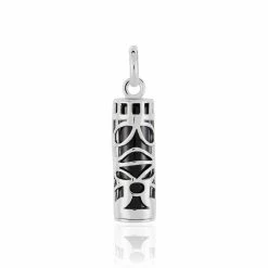 Histoire D'Or Pendentif Tiki Argent Blanc Onyx