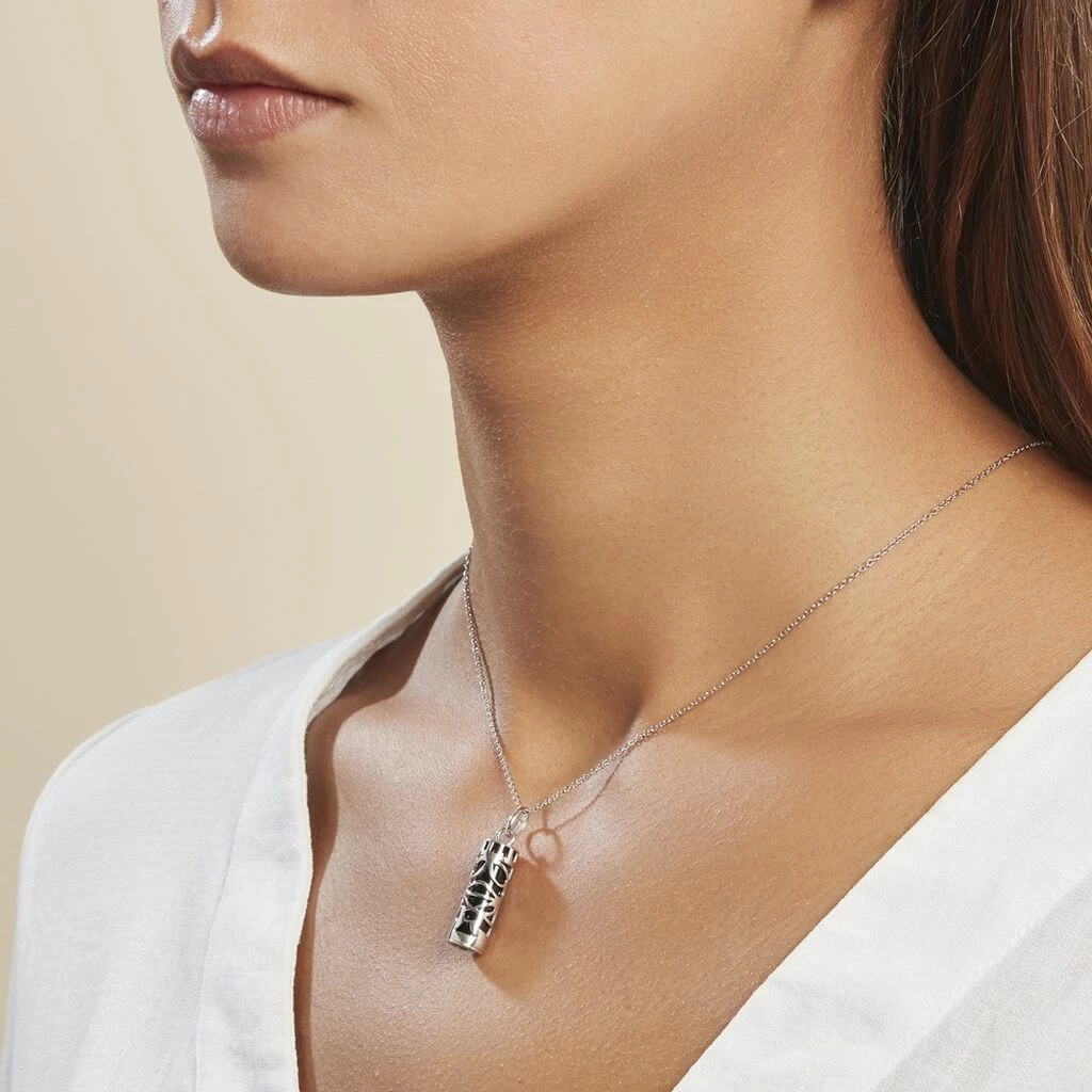 Histoire D'Or Pendentif Tiki Argent Blanc Onyx 4 Histoire D'Or Pendentif Tiki Argent Blanc Onyx – Image 4