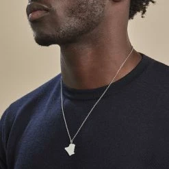 Histoire D'Or Pendentif Thea Argent Blanc -Colliers Fantaisie Soldes FAPMBW0438 model1