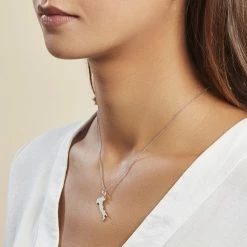 Histoire D'Or Pendentif Thea Argent Blanc -Colliers Fantaisie Soldes FAPMBW0440 model0
