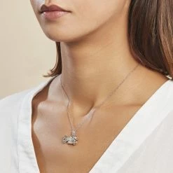 Histoire D'Or Pendentif Costanza Argent Blanc 8 Histoire D'Or Pendentif Costanza Argent Blanc -Colliers Fantaisie Soldes FAPMBW0441 model0