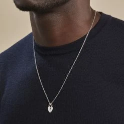 Histoire D'Or Pendentif Axelia Argent Blanc -Colliers Fantaisie Soldes FAPMBW0542 model1