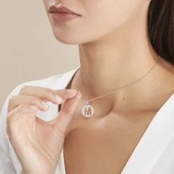 Histoire D'Or Pendentif Elio M Argent Blanc -Colliers Fantaisie Soldes FAPMBW0814 model2