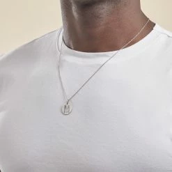 Histoire D'Or Pendentif Elio M Argent Blanc -Colliers Fantaisie Soldes FAPMBW0814 model3