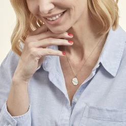 Histoire D'Or Pendentif Thea Argent Blanc -Colliers Fantaisie Soldes FAPMBW0816 model0