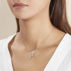 Histoire D'Or Pendentif Thea Argent Blanc -Colliers Fantaisie Soldes FAPMBW0824 model2