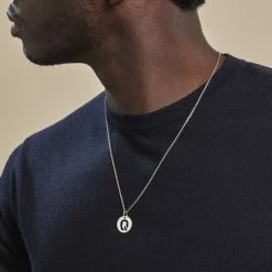 Histoire D'Or Pendentif Elio Q Argent Blanc 7 Histoire D'Or Pendentif Elio Q Argent Blanc -Colliers Fantaisie Soldes FAPMBW0830 model1