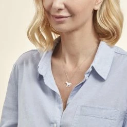 Histoire D'Or Pendentif Eitan Argent Blanc -Colliers Fantaisie Soldes FAPMBW0836 model0