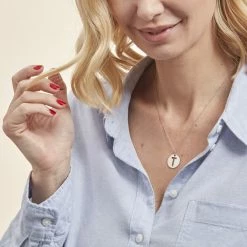 Histoire D'Or Pendentif Elio T Argent Blanc 6 Histoire D'Or Pendentif Elio T Argent Blanc -Colliers Fantaisie Soldes FAPMBW0838 model0