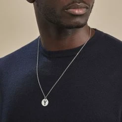 Histoire D'Or Pendentif Elio Y Argent Blanc 7 Histoire D'Or Pendentif Elio Y Argent Blanc -Colliers Fantaisie Soldes FAPMBW0845 model1