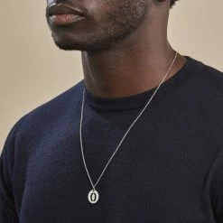 Histoire D'Or Pendentif Elio O Argent Blanc 7 Histoire D'Or Pendentif Elio O Argent Blanc -Colliers Fantaisie Soldes FAPMBW0846 model1