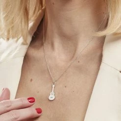 Histoire D'Or Pendentif Paoli Argent Blanc -Colliers Fantaisie Soldes FAPMBW0855 model1