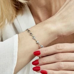 Histoire D'Or Bracelet Mityia Acier Blanc -Colliers Fantaisie Soldes FIBFBW0144 model1