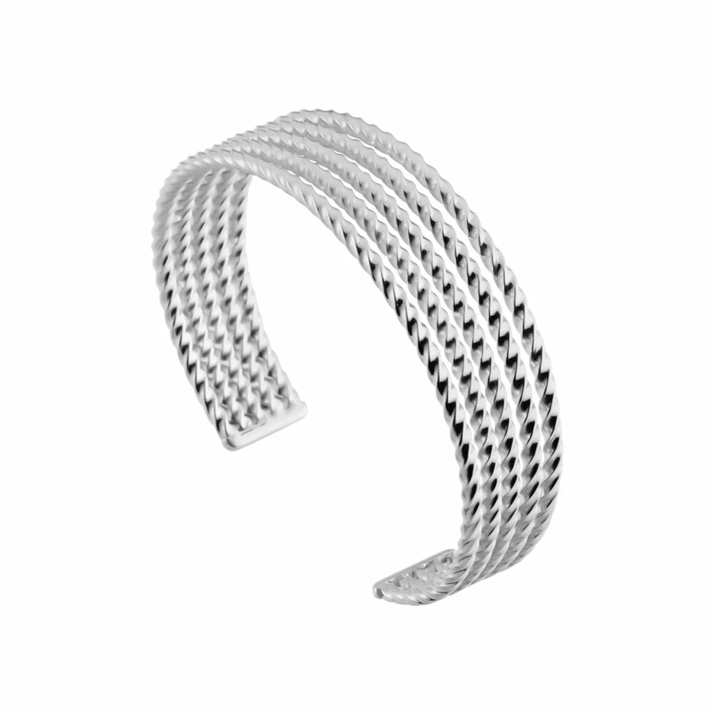 Histoire D'Or Bracelet Jonc Acier Blanc Anthonyn 2 Histoire D'Or Bracelet Jonc Acier Blanc Anthonyn – Image 2