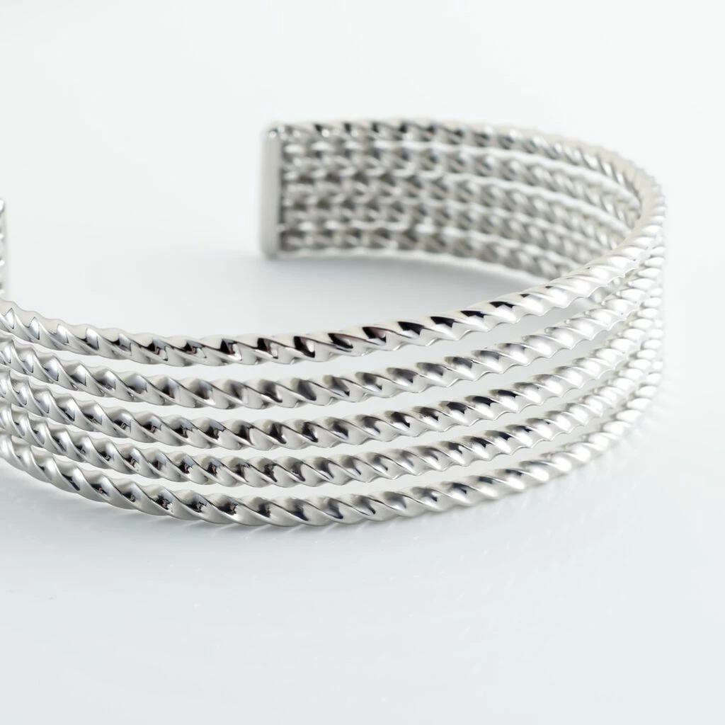 Histoire D'Or Bracelet Jonc Acier Blanc Anthonyn 3 Histoire D'Or Bracelet Jonc Acier Blanc Anthonyn – Image 3