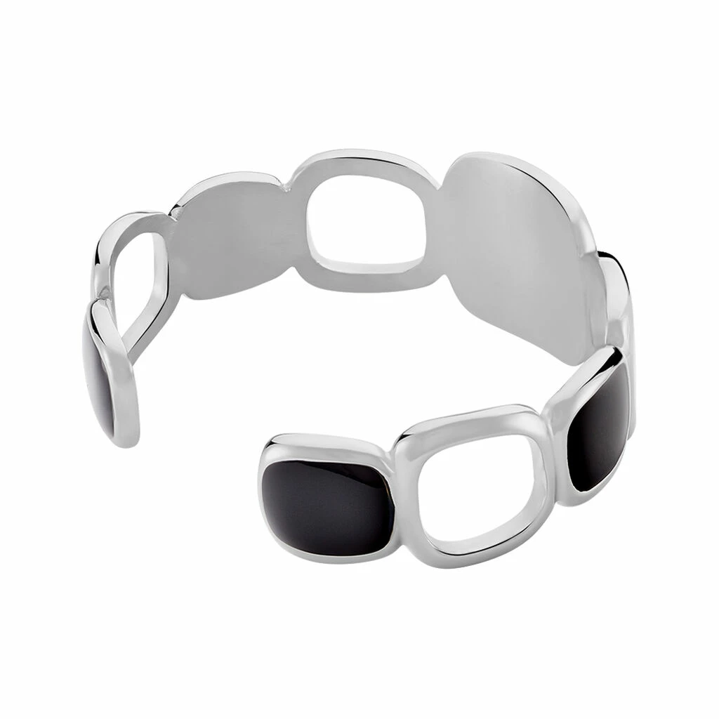 Histoire D'Or Bracelet Jonc Hatayi Acier Blanc 2 Histoire D'Or Bracelet Jonc Hatayi Acier Blanc – Image 2