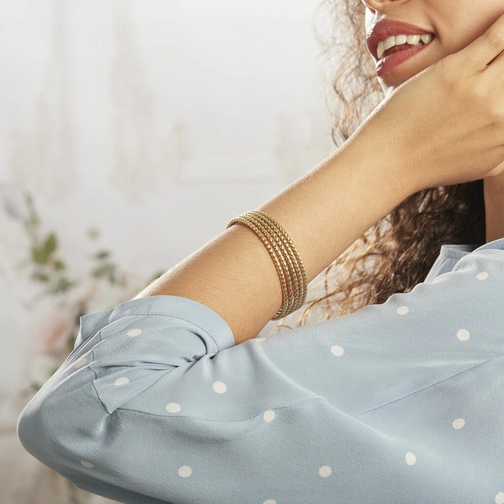 Histoire D'Or Bracelet Jonc Acier Dore Anthonyn 4 Histoire D'Or Bracelet Jonc Acier Dore Anthonyn – Image 4