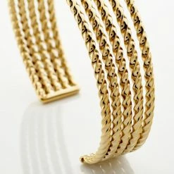 Histoire D'Or Bracelet Jonc Acier Dore Anthonyn 6 Histoire D'Or Bracelet Jonc Acier Dore Anthonyn -Colliers Fantaisie Soldes FIBFJW0287 view2