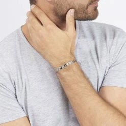 Histoire D'Or Bracelet Jacques Acier Blanc -Colliers Fantaisie Soldes FIBHBW0022 model0