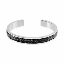 Histoire D'Or Bracelet Jonc Ahmet Acier Blanc