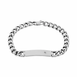 Histoire D'Or Bracelet Hugo Acier Blanc