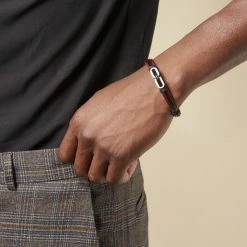 Histoire D'Or Bracelet Acier Blanc Tristan -Colliers Fantaisie Soldes FIBHBW0450 model1