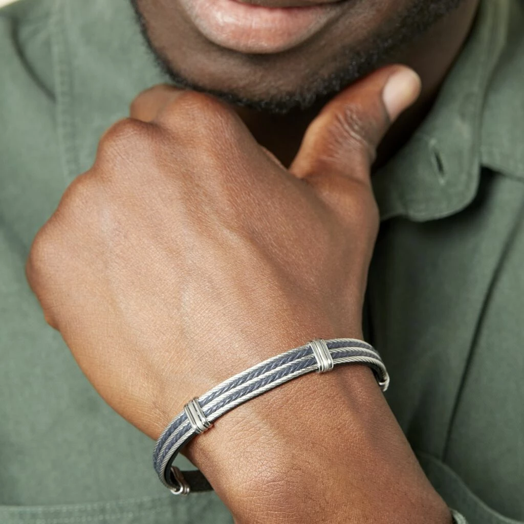 Histoire D'Or Bracelet Francois Acier Blanc 4 Histoire D'Or Bracelet Francois Acier Blanc – Image 4