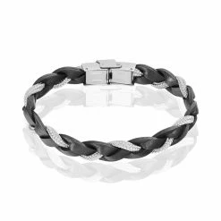 Histoire D'Or Bracelet Boris Acier Blanc