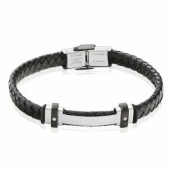 Histoire D'Or Bracelet Ludovic Acier Blanc Oxyde De Zirconium