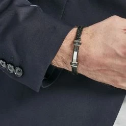 Histoire D'Or Bracelet Ludovic Acier Blanc Oxyde De Zirconium -Colliers Fantaisie Soldes FIBHBZW014 model0