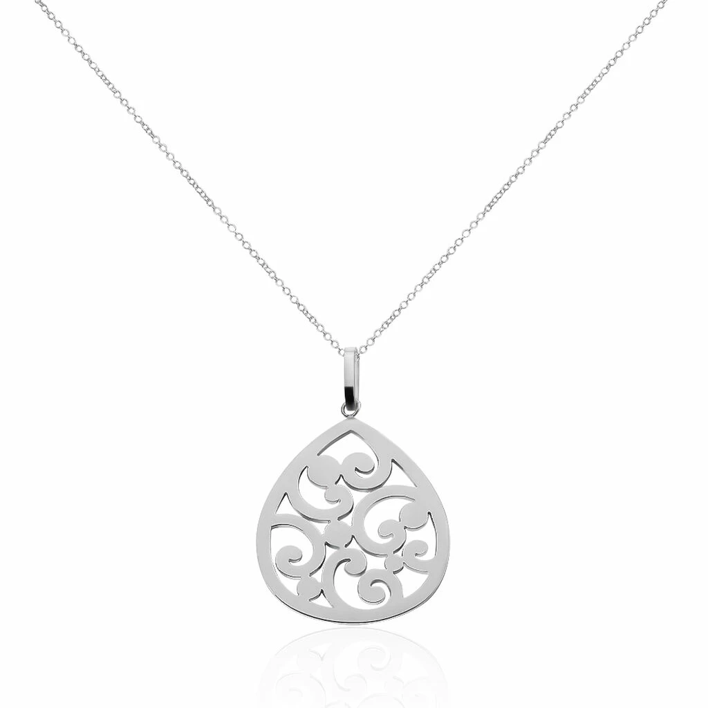 Histoire D'Or Collier Leylia Acier Blanc 1 Histoire D'Or Collier Leylia Acier Blanc