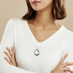 Histoire D'Or Collier Charlotte Acier Blanc -Colliers Fantaisie Soldes FICFBW0277 model0