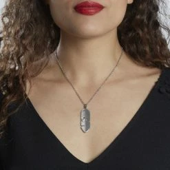 Histoire D'Or Collier Tia Acier Blanc -Colliers Fantaisie Soldes FICFBW0466 model1