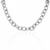 Histoire D'Or Collier Aelia Maille Alternee Acier Blanc