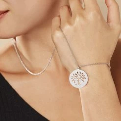 Histoire D'Or Collier Acier Blanc Ganet -Colliers Fantaisie Soldes FICFBW0505 model1