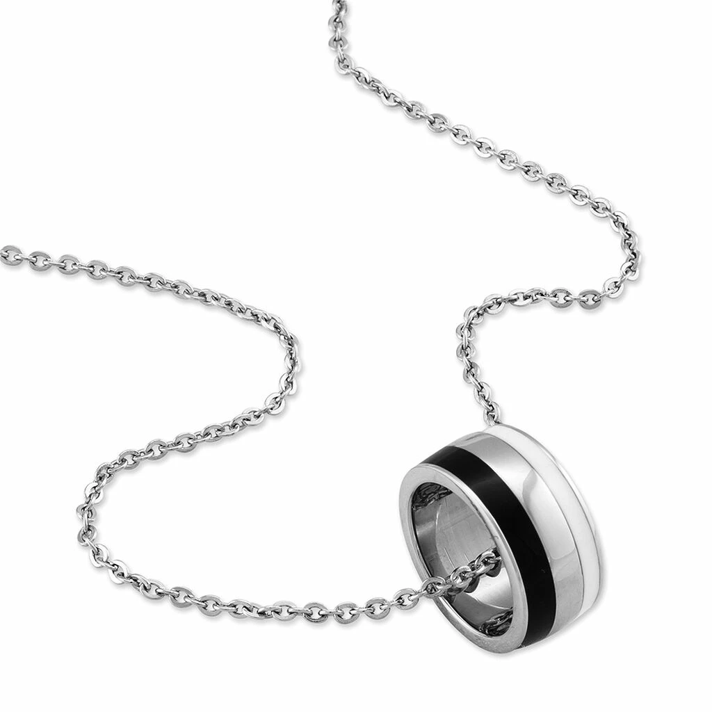 Histoire D'Or Collier Acier Blanc 2 Histoire D'Or Collier Acier Blanc – Image 2