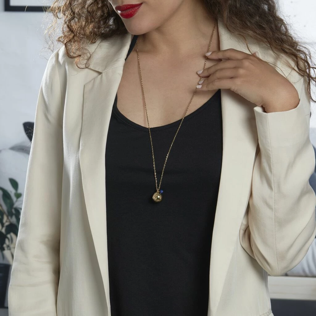 Histoire D'Or Collier My Bola Acier Jaune Aventurine 3 Histoire D'Or Collier My Bola Acier Jaune Aventurine – Image 3