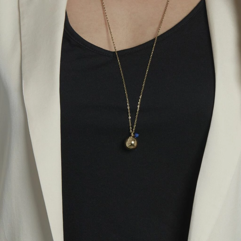 Histoire D'Or Collier My Bola Acier Jaune Aventurine 4 Histoire D'Or Collier My Bola Acier Jaune Aventurine – Image 4